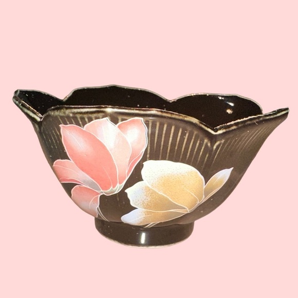 JAPANESE LOTUS STYLE RICE BOWL - Picture 1 of 4